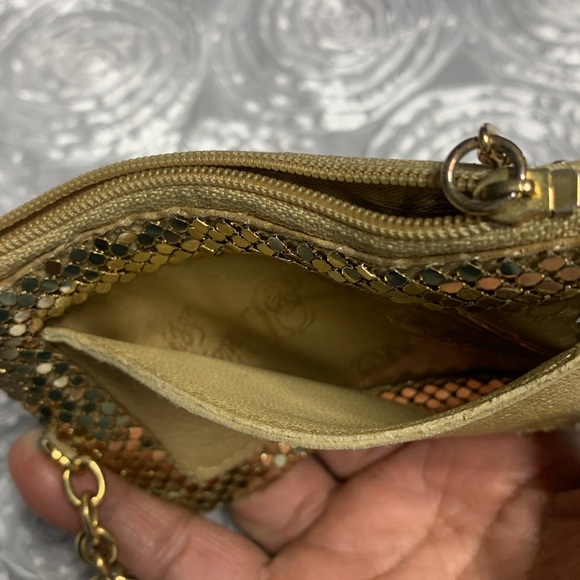 Whiting & Davis Gold Mesh card/coin purse